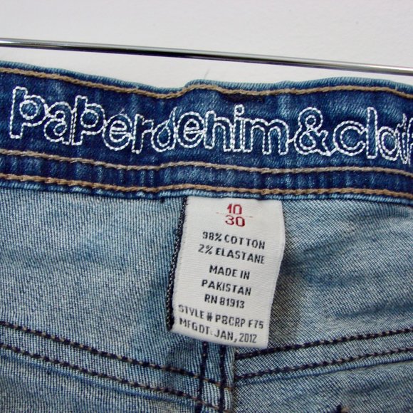 Straight Leg Jeans Stretch Paper Denim & Cloth Size 10 - Picture 2 of 16